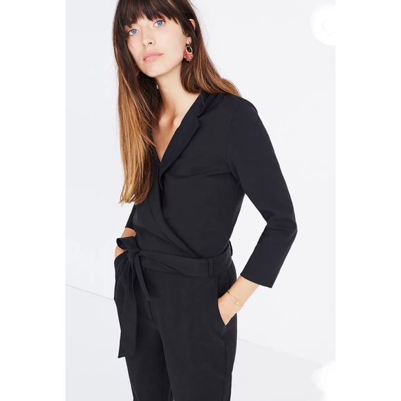 Sezane Pants - Sezane for Madewell Black Florence Jumpsuit 36